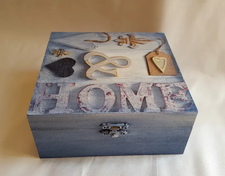 Kék HOME doboz